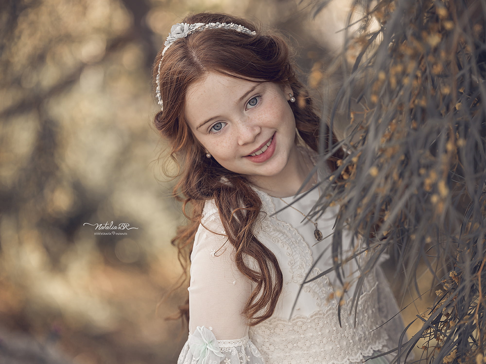 Foto comunión estudio en el bosque