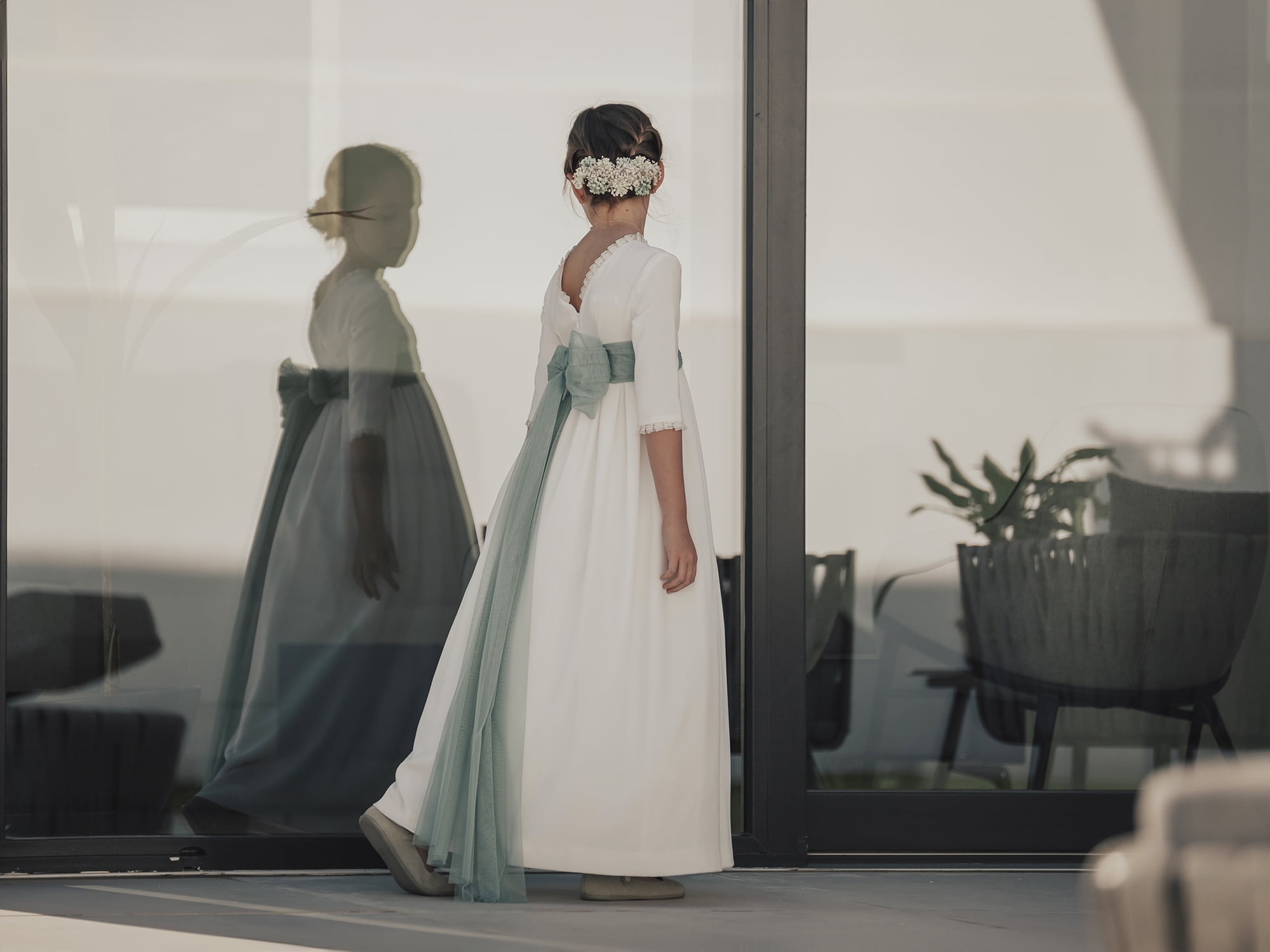 Foto de comunión en espejo