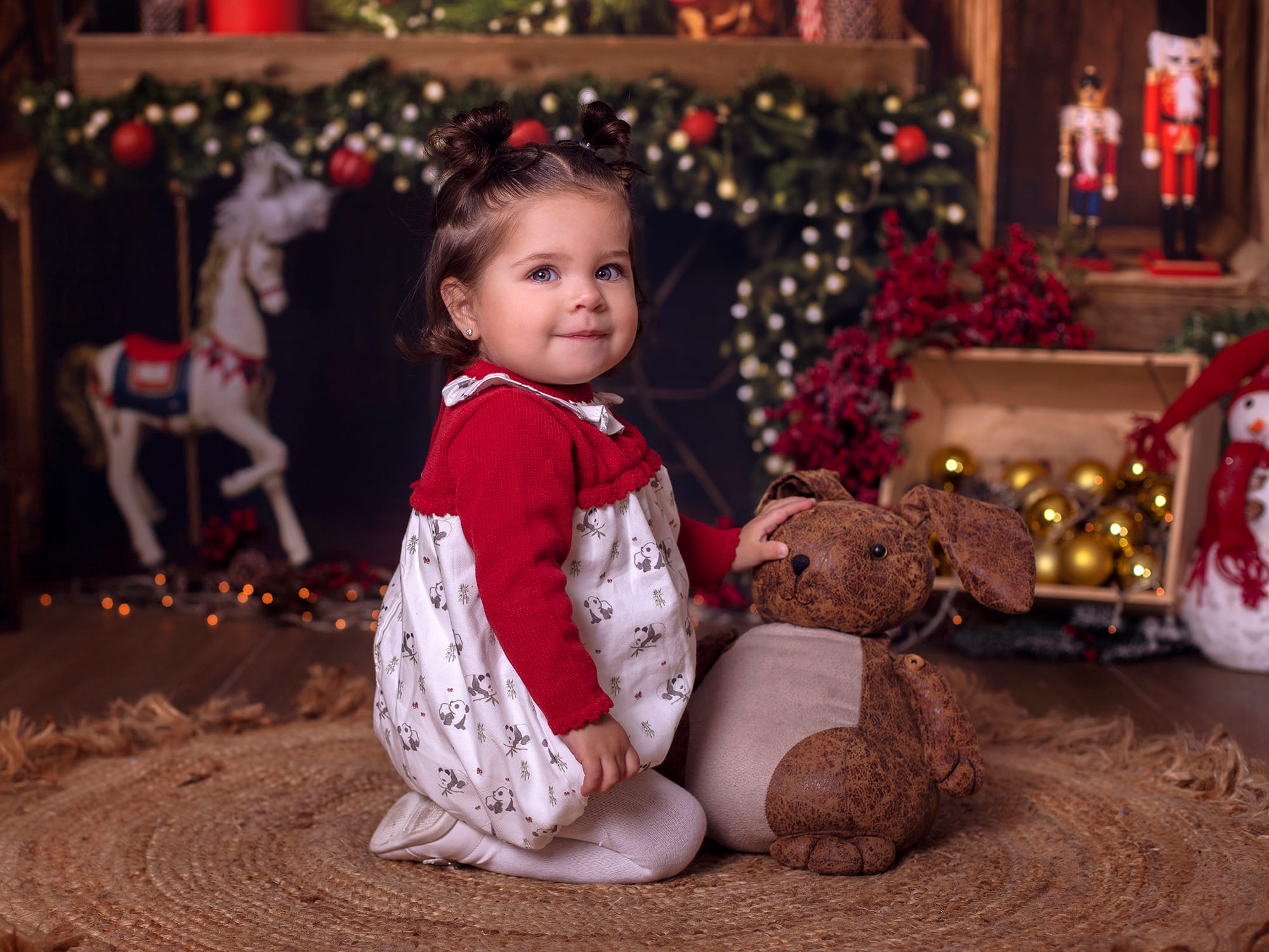 Foto navidad con luces